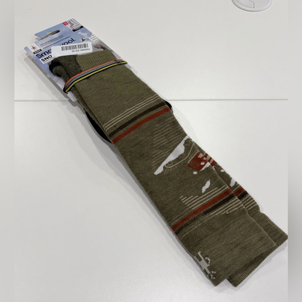 SmartWool Men's XL Piste Machine Targeted Cushion Snowboard Socks Green NWT